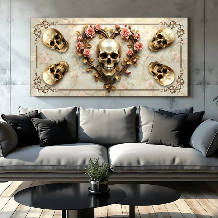 3D Vintage Skull Wall Art by Tailored Canvases