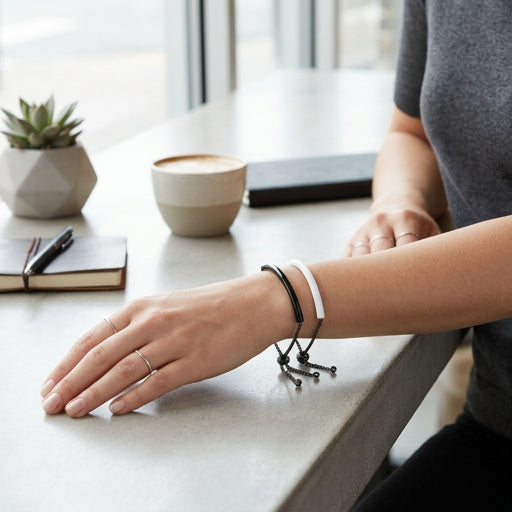 Inc Black-Tone 2-Pc. Set Enamel Tube Bolo Bracelets by Vanessa Jane