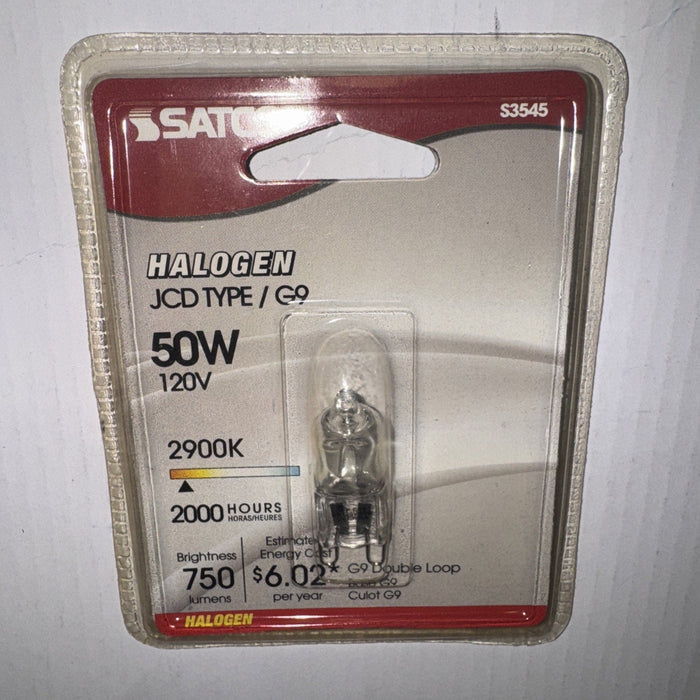 Satco S3545 1/Card 120V 50-Watt T4 G9 Base Light Bulb, Clear by Price Is Right Miami