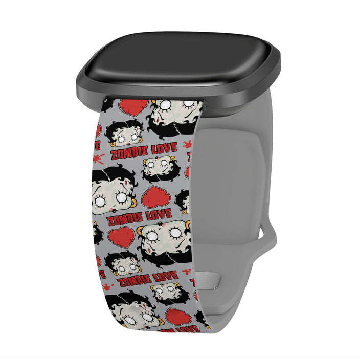Betty Boop Zombie Love HD Fitbit Versa 3 & Sense 1 Watch Band by Affinity Bands