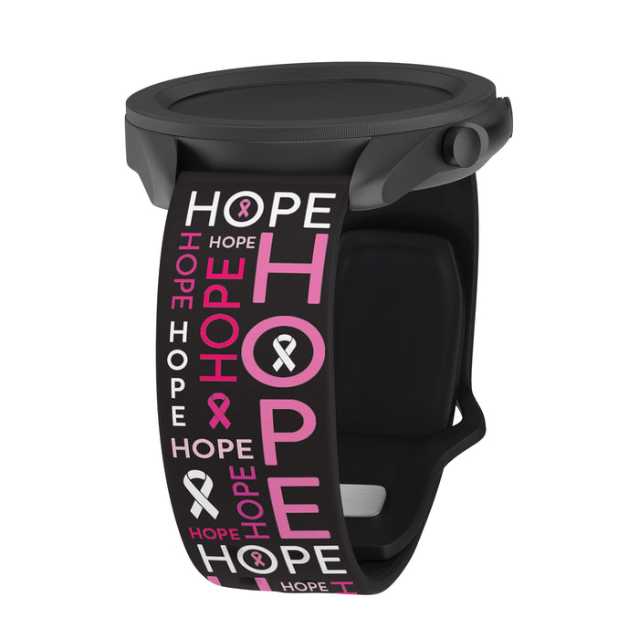 Breast Cancer Awareness HD Watchband for Samsung, Garmin, Fossil, and More by Affinity Bands