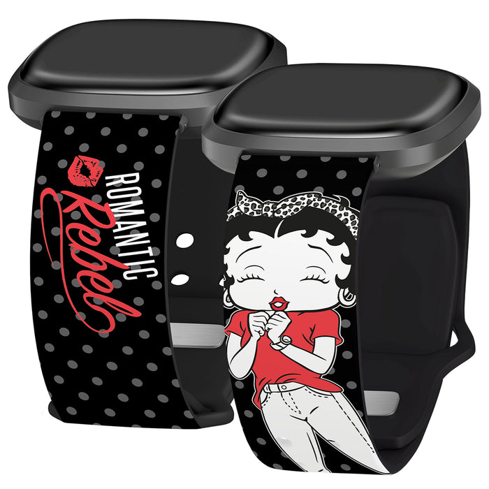 Betty Boop Romantic Rebel HD Fitbit Versa 3 and Sense 1 Watch Band by Affinity Bands