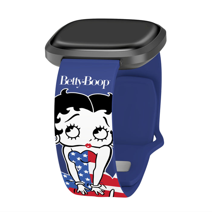 Betty Boop Red White & Boop HD Fitbit Versa 3 and Sense 1 Watch Band by Affinity Bands