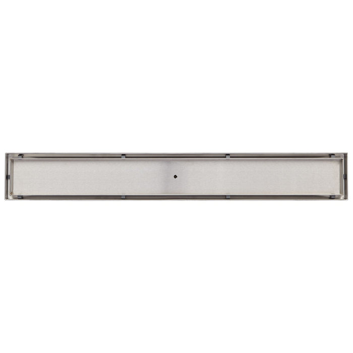 Signature Hardware Cohen 60-in Linear Shower Drain, Brushed Stainless Steel by Vanessa Jane
