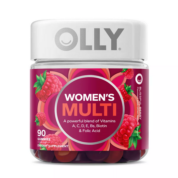 OLLY Women's Multi Gummy Vitamins - Blissful Berry Flavor, 90 Count (45-Day Supply) by Pasteur Pharmacy