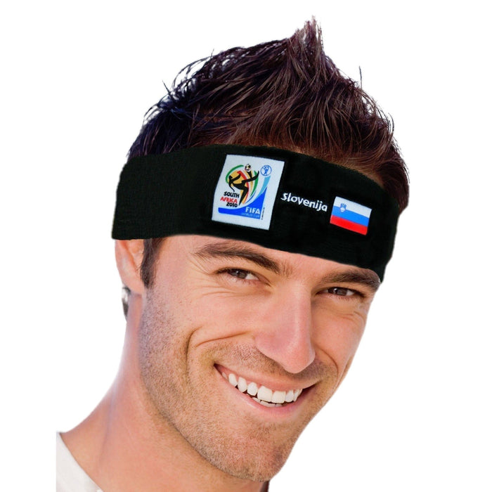 Slovenia World Cup Soccer Headband – Official FIFA Licensed Retro Fan Gear by Price Is Right Miami