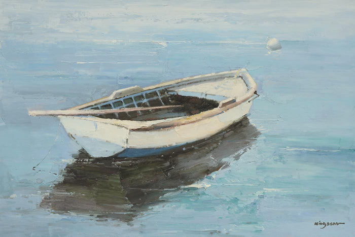 Original Oil Painting of Boat by Nava Beauty