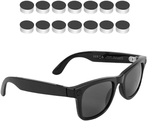Reusable LED Privacy Cover Stickers for Meta Smart Glasses – 14PCS Low-Tack Blackout Light Blockers for Ray-Ban Wayfarer, Skyler & Oakley HSTN