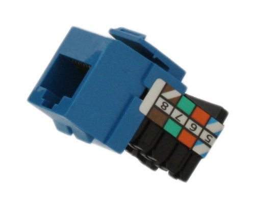 Leviton 41108-RL8 Voice Grade QuickPort Connector, Blue by Vanessa Jane