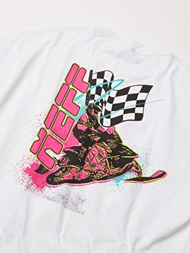 NEFF Mens Logo Snowmobile Retro T-Shirt by Vanessa Jane
