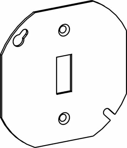 Orbit 4RC-TS Electric Box Cover Flat Toggle Switch Opening Steel (50 pc) by Vanessa Jane