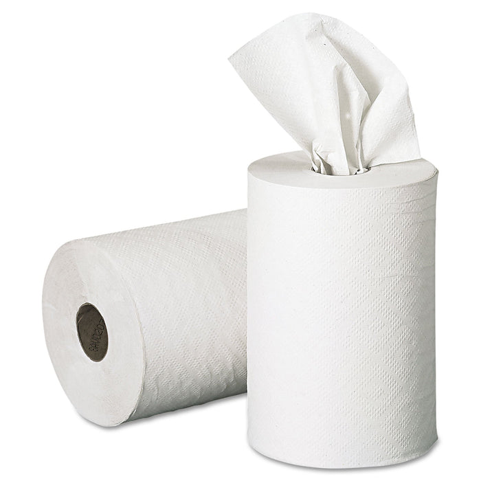 Georgia Pacific Pacific Blue Basic Nonperforated Paper Towels, 7.88" x 350 ft, White, 12 Rolls/Carton