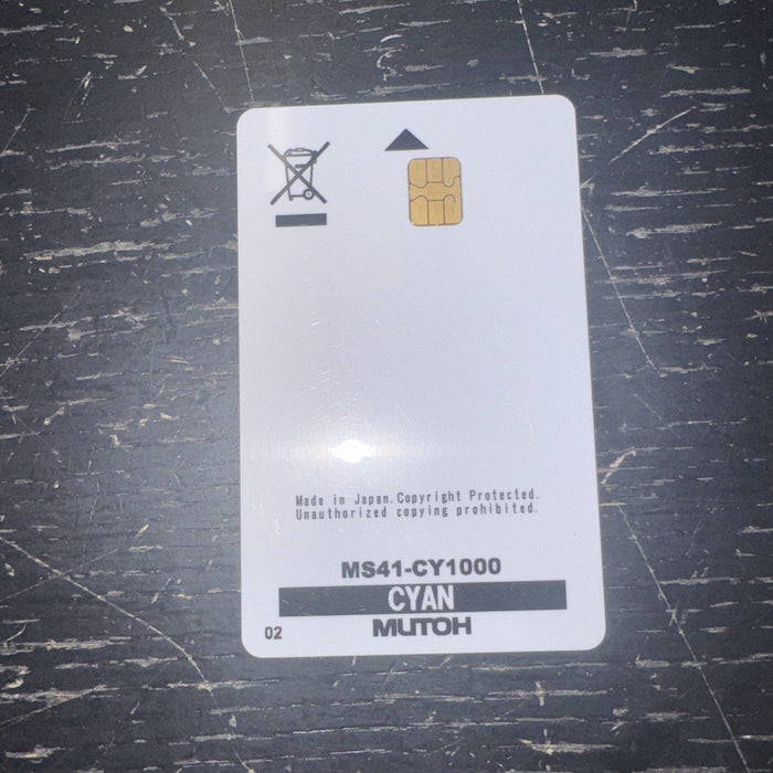 Mutoh MS41 Ink Smart Chip Card, Cyan by Price Is Right Miami