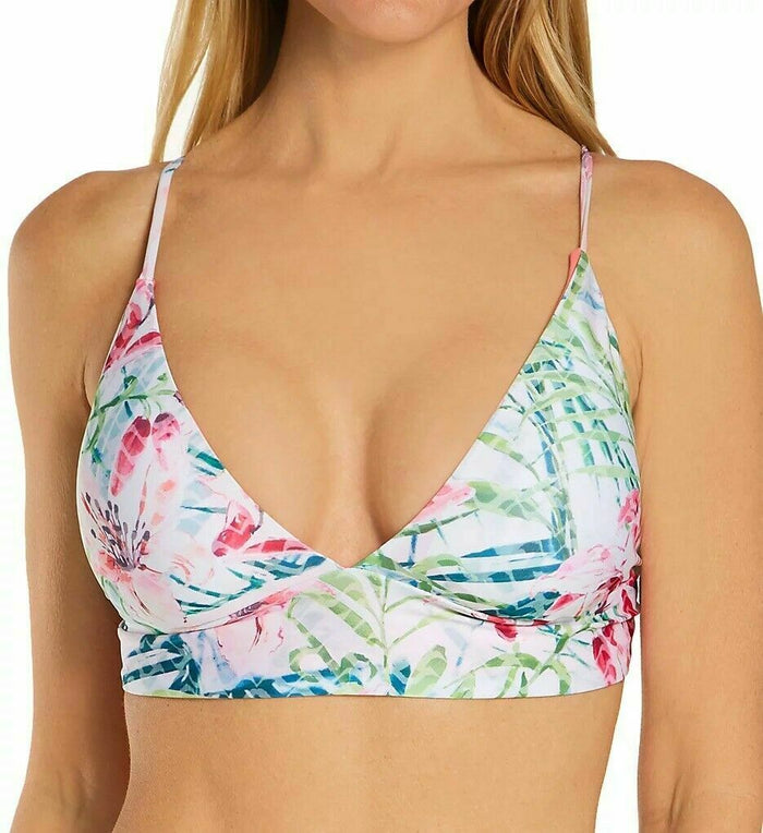 Becca Women Swimwear Floral Plunge Neck Strappy Back by Vanessa Jane
