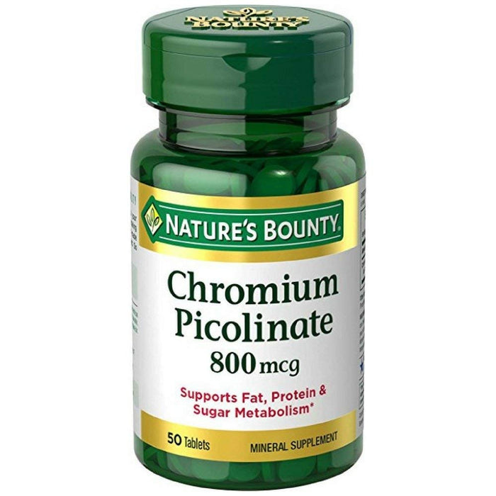 Nature's Bounty® Chromium Picolinate 800 mcg Tablet, 50 EA by Pasteur Pharmacy