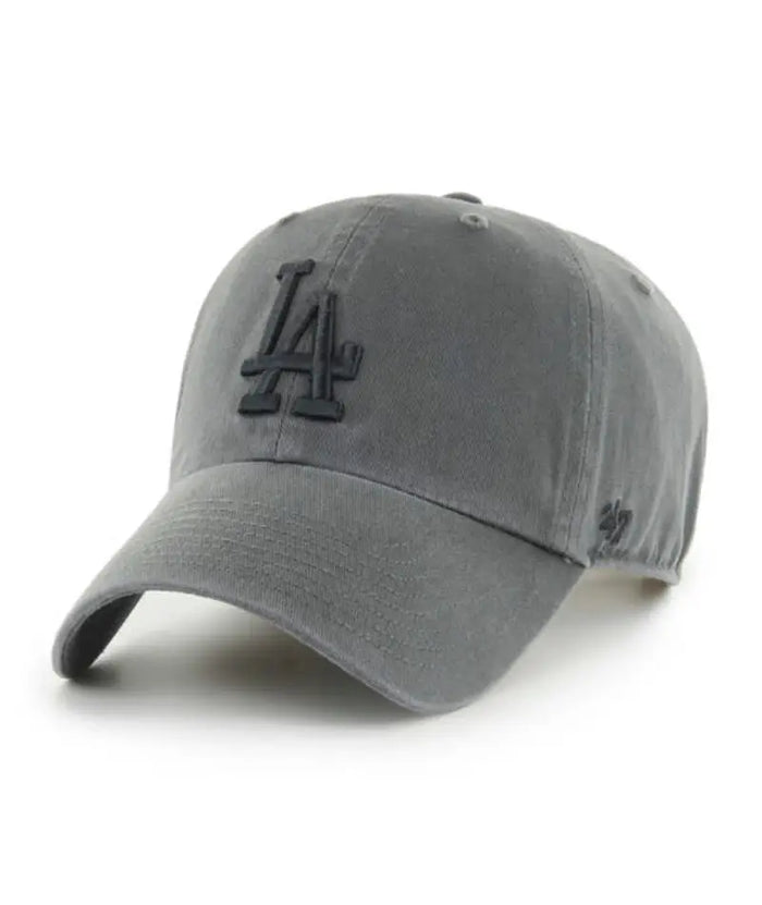 47 MLB Los Angeles Dodgers Clean Up Adjustable Cap Charcoal by I-Max Fashions