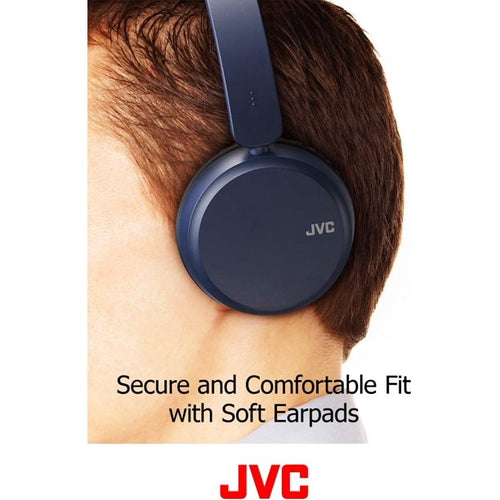 IN STOCK! JVC HAS35BTA On-Ear Wireless Bluetooth® Headphones with Microphone (Blue) by Silarius