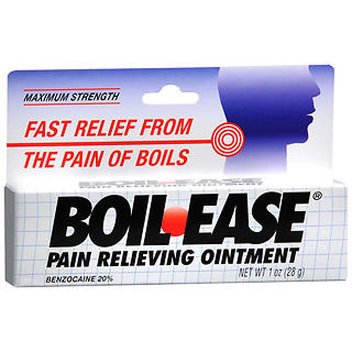 Boil-Ease Maximum Strength Pain Relieving Ointment, Fast-Acting Formula, 1 oz by Pasteur Pharmacy