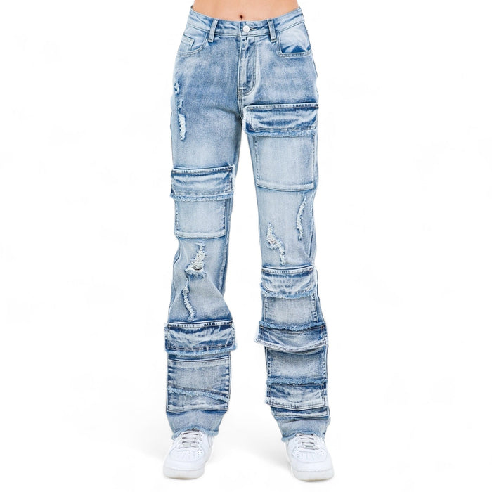 Sand Wash Multi Pocket PANTS-RJH21003 by The House of Stylez