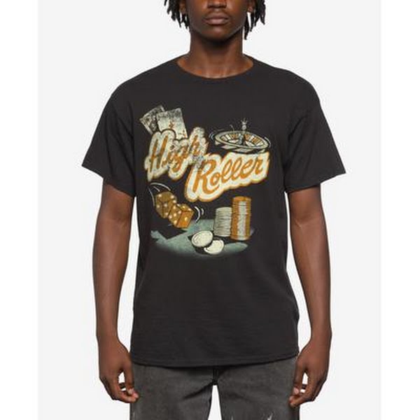 Junk Food Men’s High Roller Short Sleeve T-Shirt, Size XL by Vanessa Jane