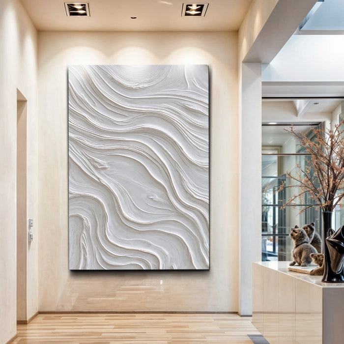 Minimalist Ocean Wave Wall Art by Tailored Canvases