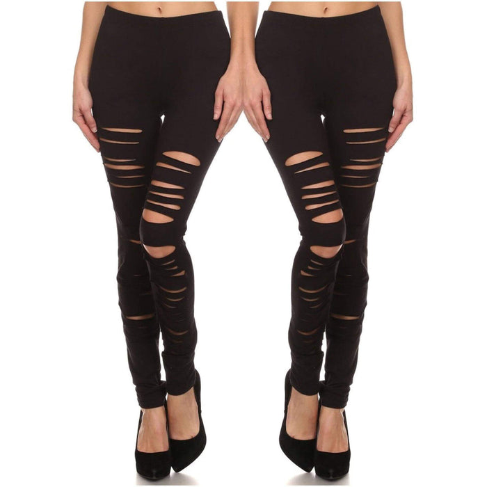 Distressed Leggings by The House of Stylez