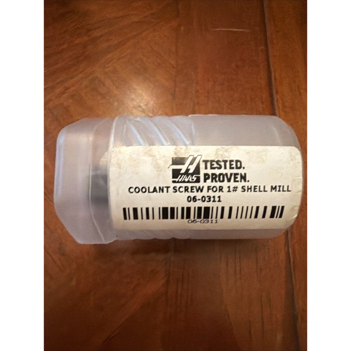 HAAS 06-0311: 1" Arbor 1/2"-20 UNF Thread, Shell Mill Coolant Slot Arbor Screw by Price Is Right Miami