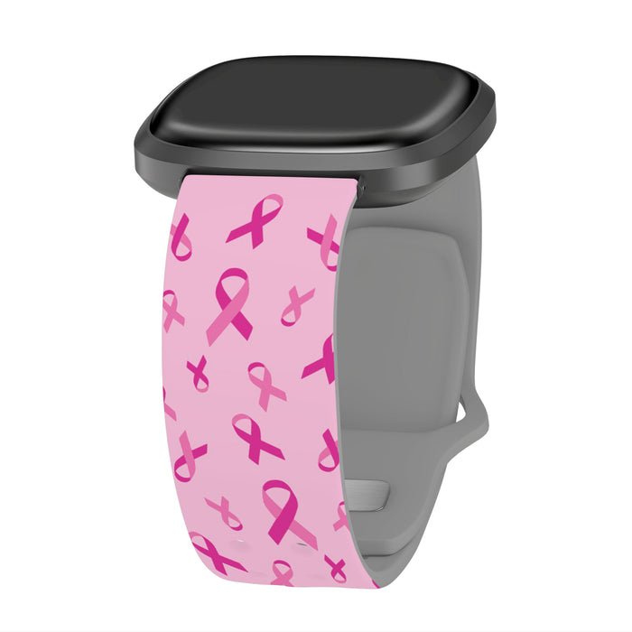 Breast Cancer Awareness HD Fitbit Versa 3 & Sense 1 Watch Band by Affinity Bands