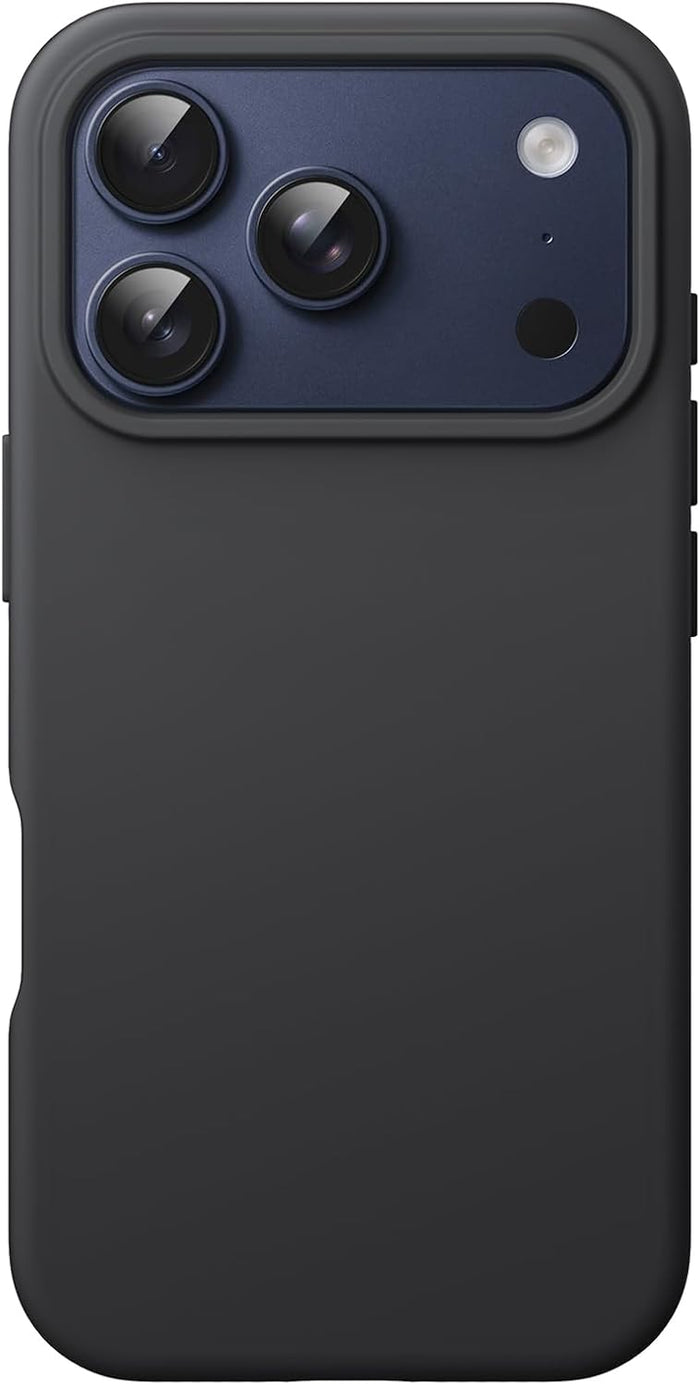 Silicone Case for iPhone 17 Pro Dark Blue Shockproof Soft Touch Protective Cover by Merch Section