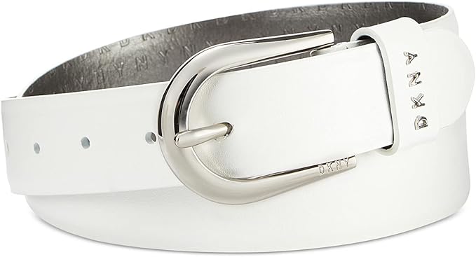 DKNY Belt With Metal Logo Letters by Vanessa Jane