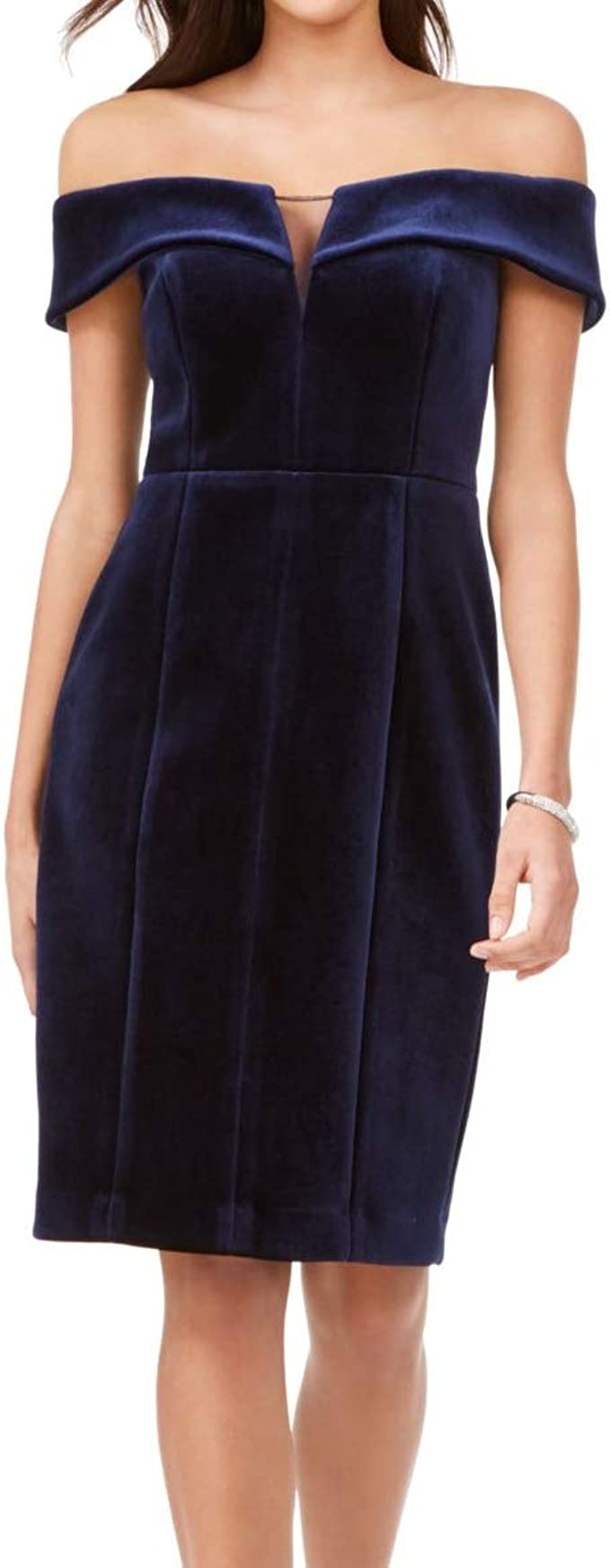 Vince Camuto Womens Strapless Velvet Dress by Vanessa Jane