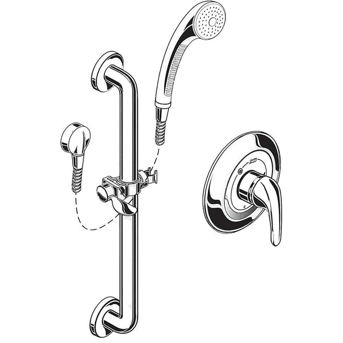 American Standard 1662.SG221 Trim Multi Function Hand Shower, Polished Chrome by Vanessa Jane