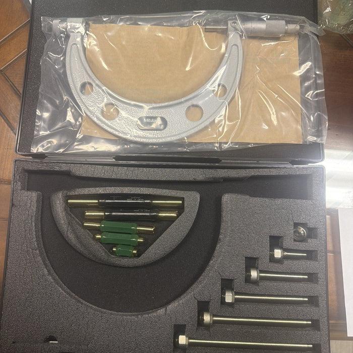 Mitutoyo 104-137 0-6" .001" Interchangeable Anvil Micrometer Set w/Standards by Price Is Right Miami