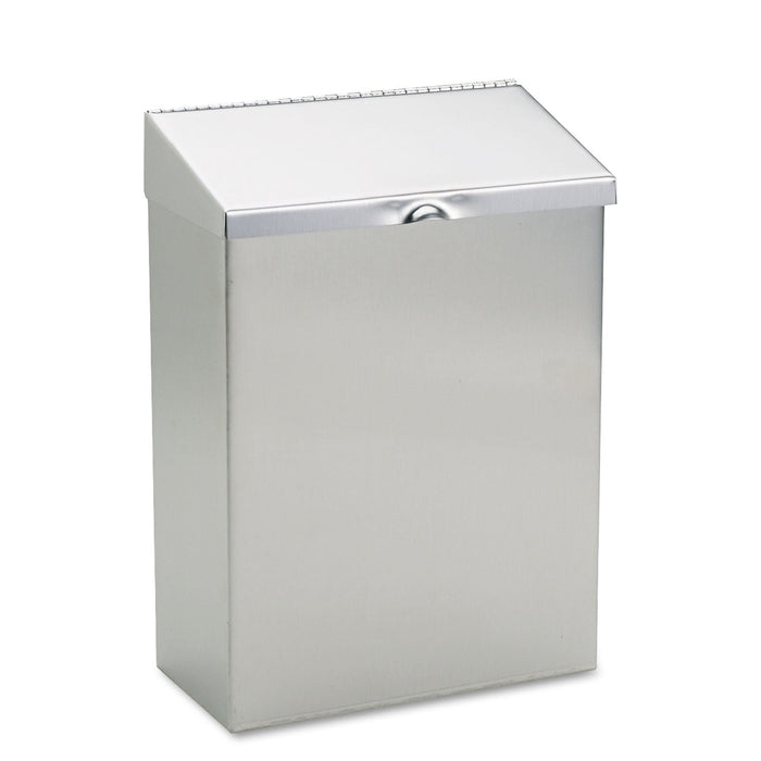 HOSPECO Wall Mount Sanitary Napkin Receptacle, Stainless Steel