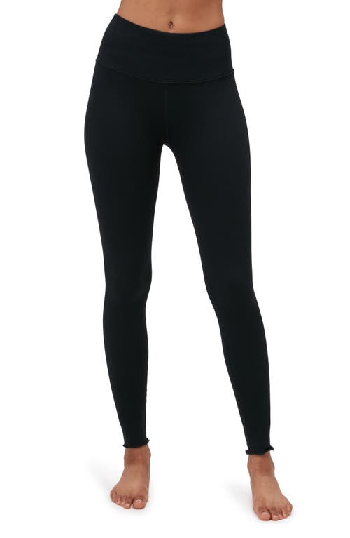 Spiritual Gangster Love Sculpt Ruffled Hem 7/8 Leggings, Size XS/S by Vanessa Jane
