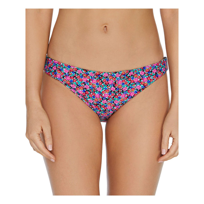 Raisins Pink Multi Sunshine Gypsy Reversible Lowrider Bikini Bottoms, Us Large by Vanessa Jane