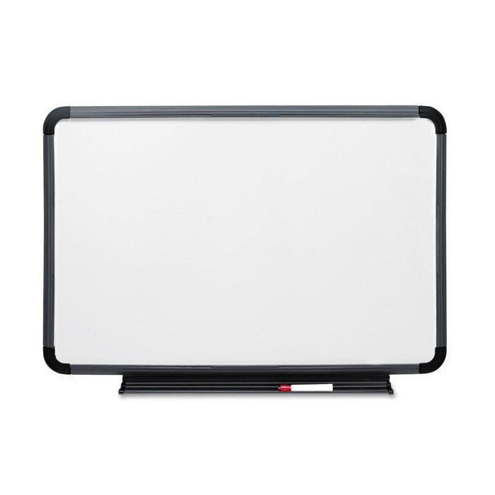 Iceberg Ingenuity Dry Erase Board, Resin Frame with Tray, 36 x 24, Charcoal