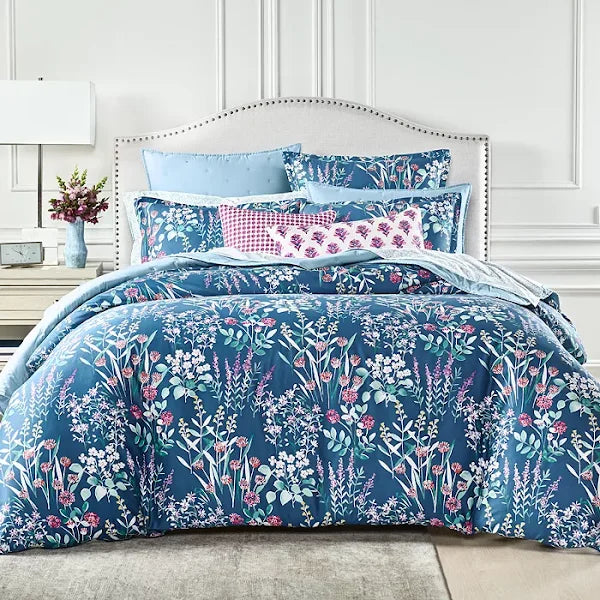 Sky Midnight Meadow Duvet Cover, King by Vanessa Jane