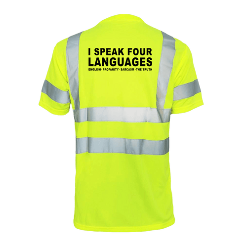 Four Languages - Reflective Safety T-Shirt by Armed American Supply