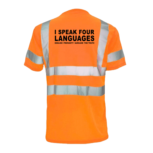Four Languages - Reflective Safety T-Shirt by Armed American Supply
