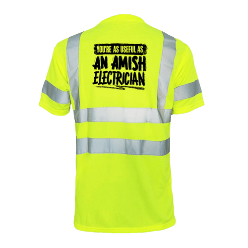 Amish Electrician - Reflective Safety T-Shirt by Armed American Supply