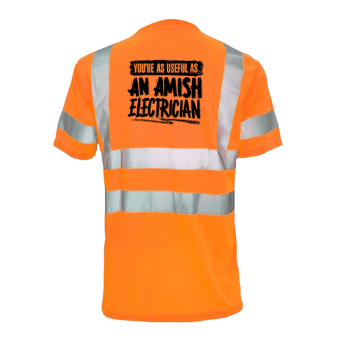Amish Electrician - Reflective Safety T-Shirt by Armed American Supply