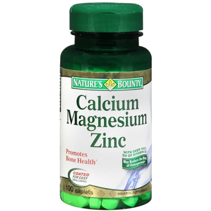 Nature's Bounty® Calcium/Magnesium/Zinc with Vitamin D3 Tablet, 100 EA by Pasteur Pharmacy