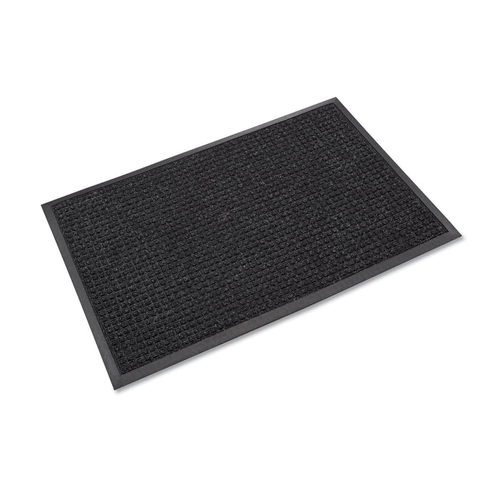 Crown Super-Soaker Wiper Mat with Gripper Bottom, Polypropylene, 36 x 120, Charcoal