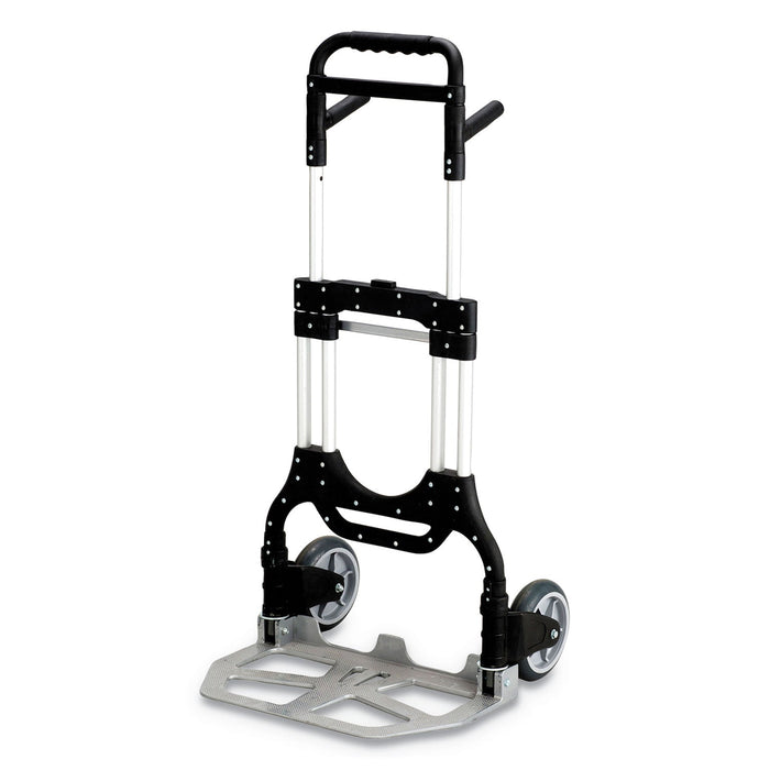 Safco Stow-Away Heavy-Duty Hand Truck, 500 lb Capacity, 23 x 24 x 50, Aluminum