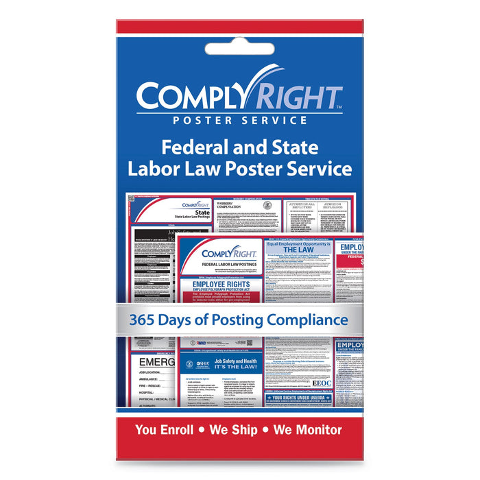 ComplyRight Labor Law Poster Service, "State/Federal Labor Law", 4 x 7