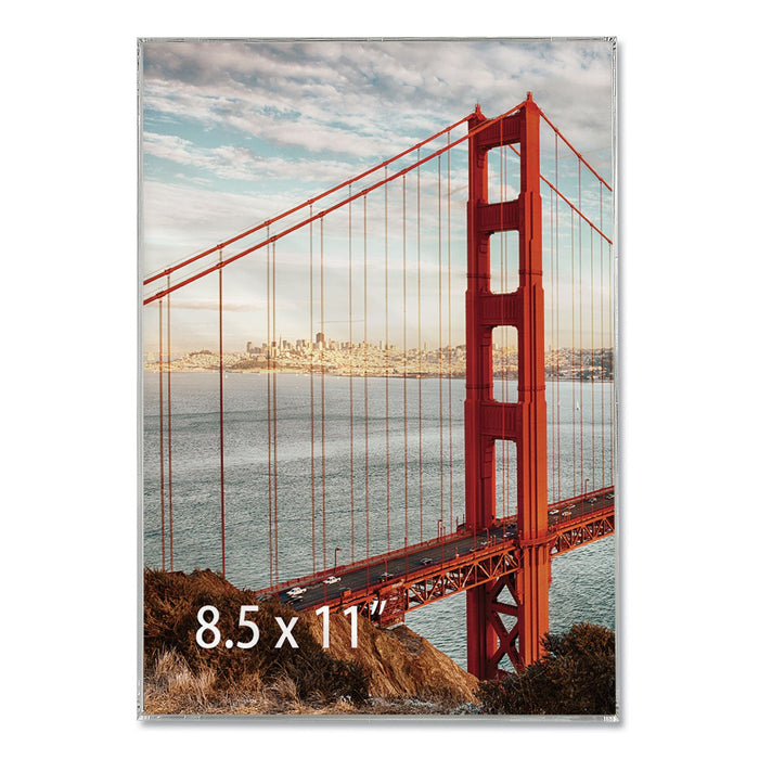 Universal Clear Box Frame, Plastic, 8.5 x 11 Insert, Clear