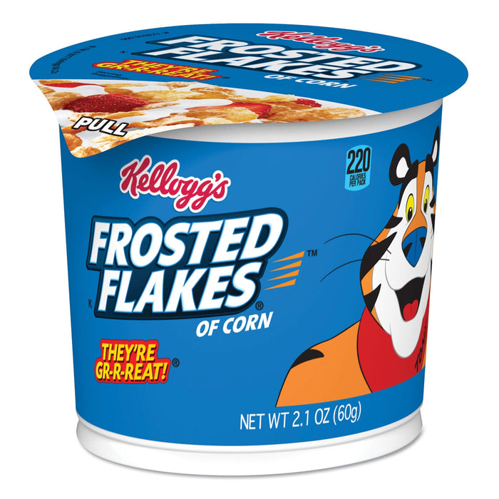 Kellogg's Breakfast Cereal, Frosted Flakes, Single-Serve 2.1 oz Cup, 6/Box