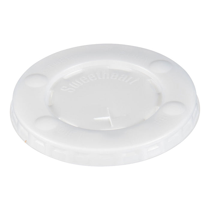 Dart Straw-Slot Cold Cup Lids, Fits 10 oz Cups, Clear, 100/Pack