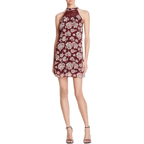 Band of Gypsies Womens Floral Print Mini Party Dress, Size Small by Vanessa Jane